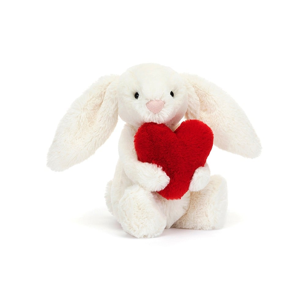 Bashful Red Love Heart Bunny(Medium)