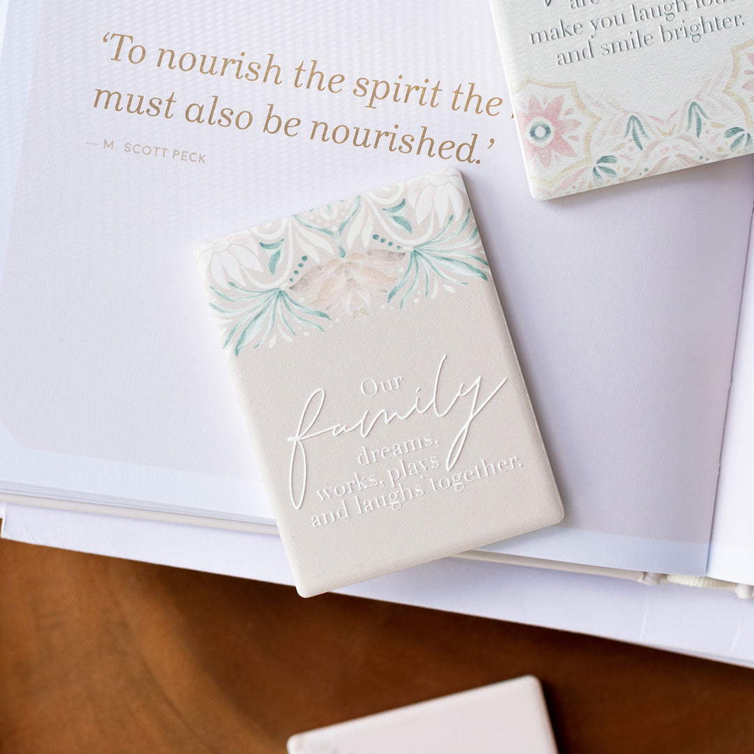 Modern Oasis Family Ceramic Magnet