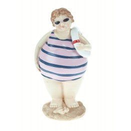 Resin Beach Lady with Lifebuoy