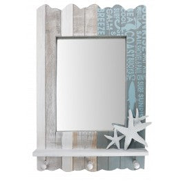 Blue & White Mirror