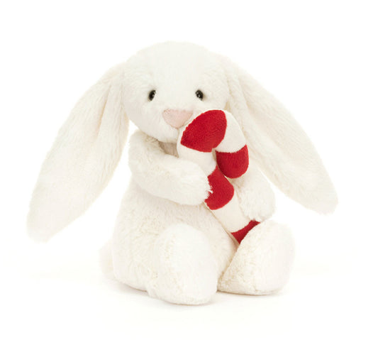 Bashful Bunny With Candy Cane