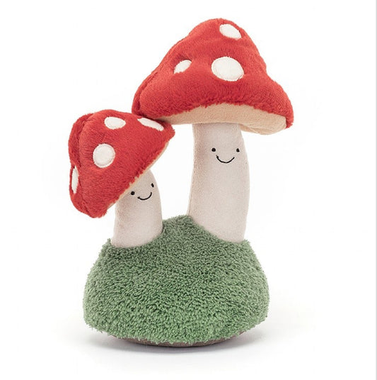 Amuseable Pair Of Toadstools