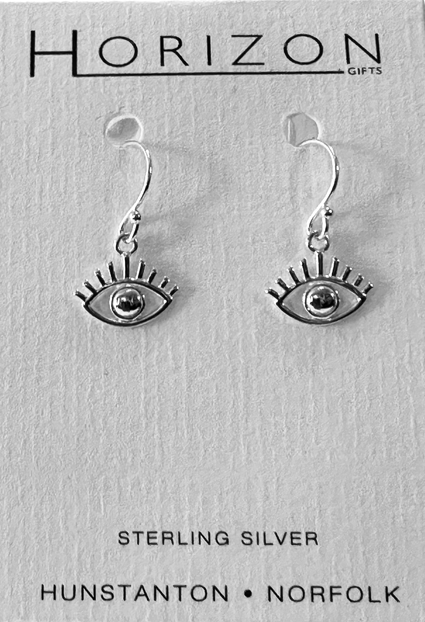 Sterling Silver Evil Eye Earrings