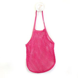 Turq cotton mesh shopper bag