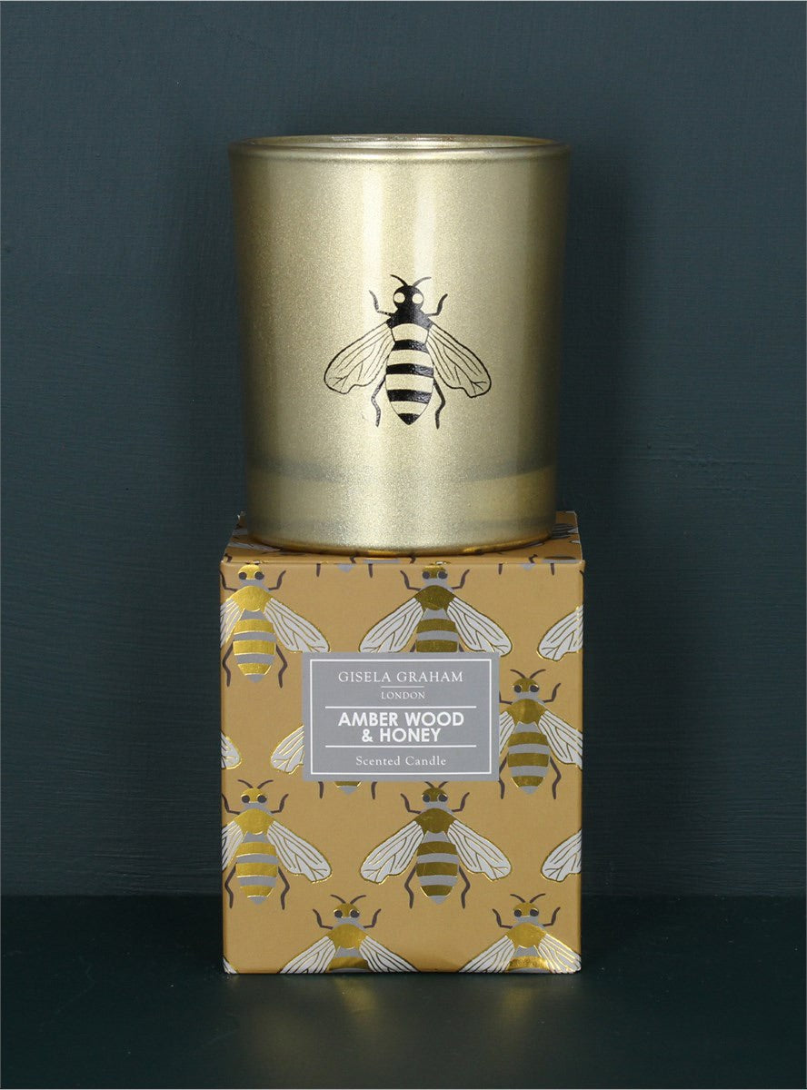 Boxed Scented Candle - Gold Bees