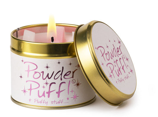 Powder Puff Scented Tin Candle