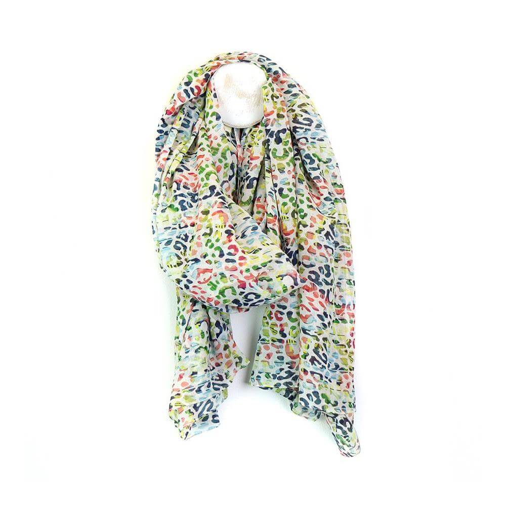 PoM Animal Print Cotton Scarf