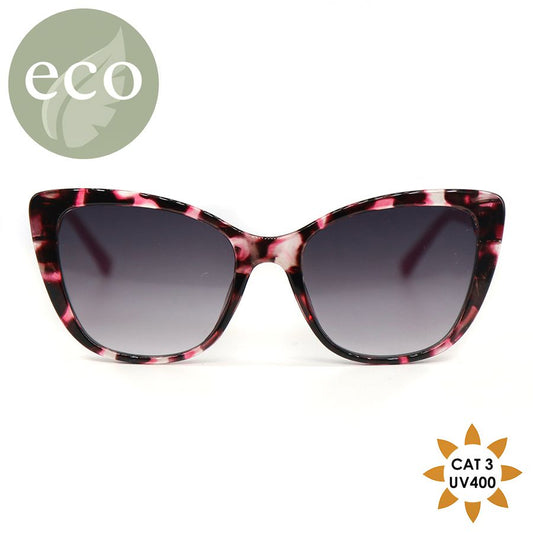 Pink tortoiseshell frame sunglasses