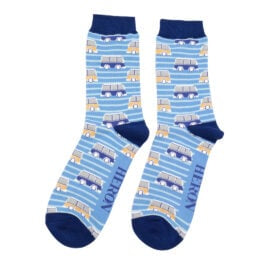 Mr Heron Campervans Socks Denim