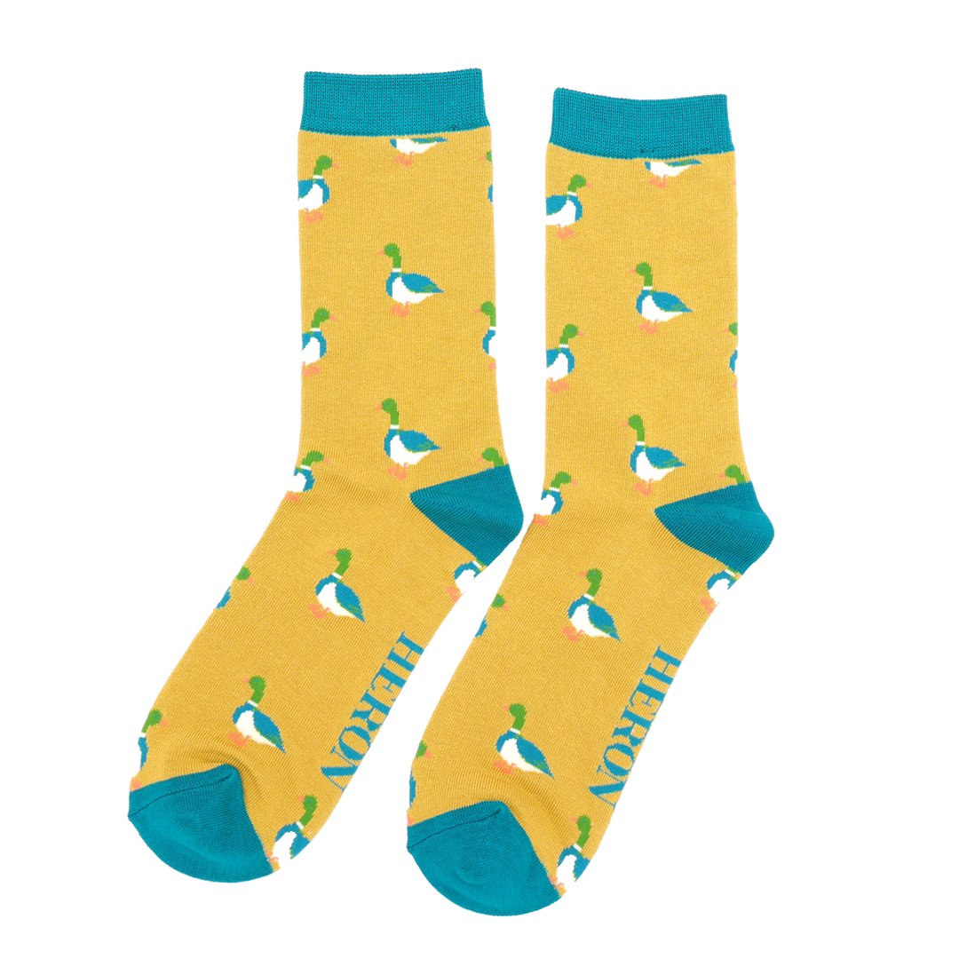 Mr Heron Mallards Socks Mustard