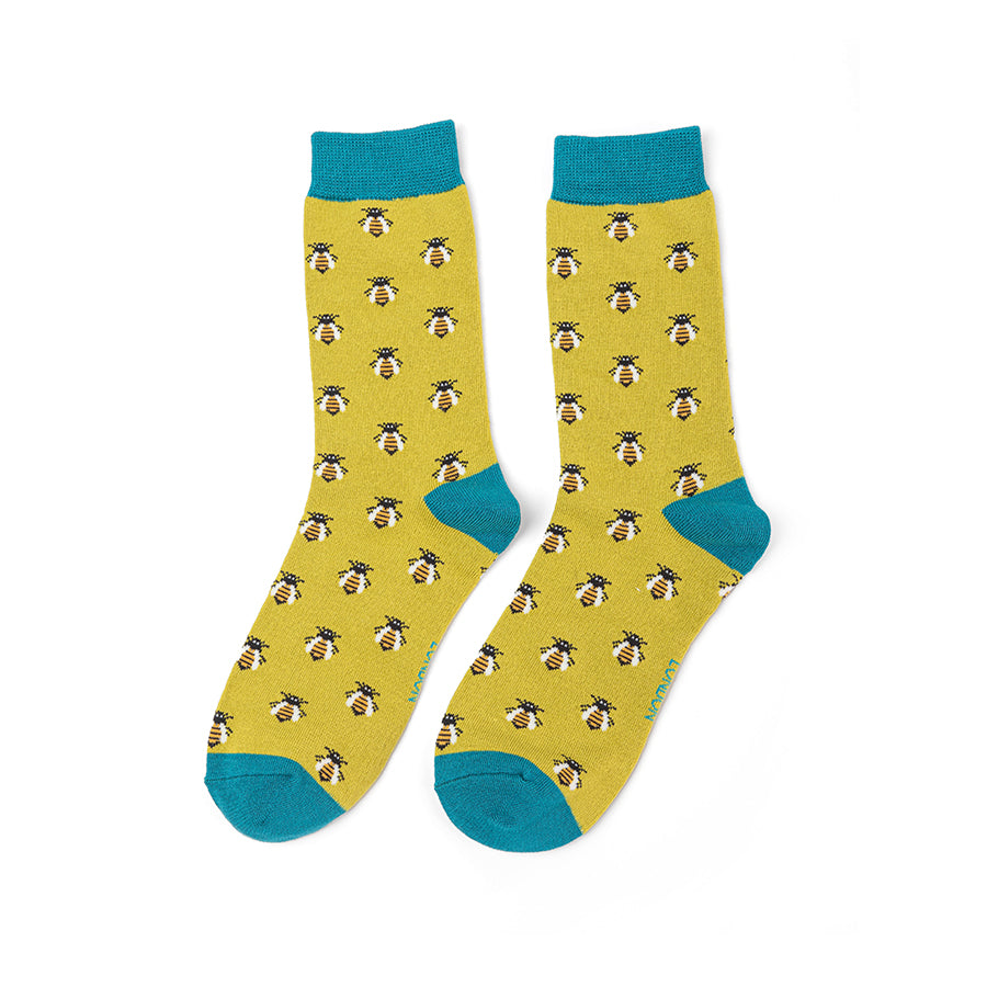 Womens Honey Bee Socks Lime